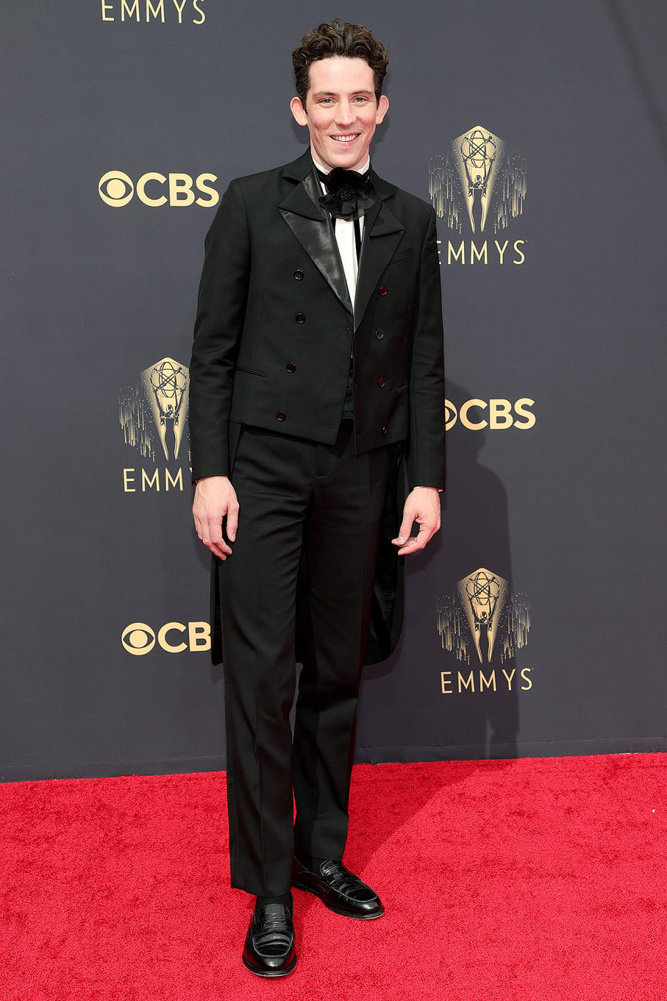 <p>took home the Emmy for outstanding lead actor in a drama series for his portrayal of Prince Charles in <em>The Crown</em>. In his acceptance speech, he shouted out his costar, Emma Corrin, who played opposite him as Lady Diana. </p>