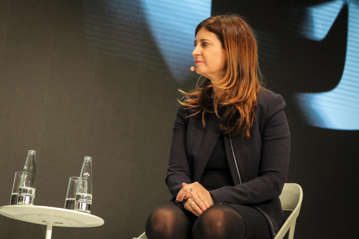 Rebecca Blumenstein, The New York Times at the DLD Munich Conference on Jan. 20, 2019. (Gandalf Hammerbacher / dpa picture-alliance / AP file)