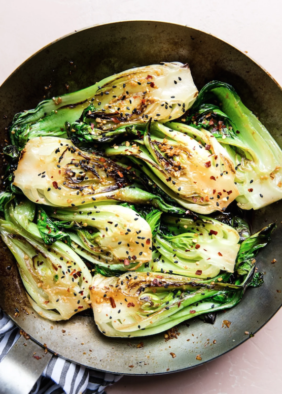<p>In this ready-in-a-flash baby bok choy recipe, the tiny cruciferous bulbs are sautéed until just-done in nutty sesame oil, and finished with fresh garlic, a dash of soy sauce and red pepper flakes.</p><p><strong>Get the recipe: <a href="https://themodernproper.com/posts/stir-fried-baby-bok-choy" rel="nofollow noopener" target="_blank" data-ylk="slk:Stir-Fried Baby Bok Choy;elm:context_link;itc:0;sec:content-canvas" class="link "><em>Stir-Fried Baby Bok Choy</em></a></strong></p>