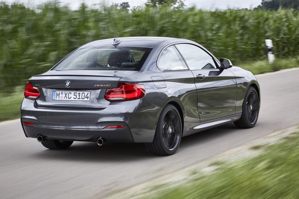 <p>Weirdly enough, you can only option a six-speed manual in rear-wheel drive versions of the BMW M240i. If you need xDrive, sorry, but you're going to have to settle for the eight-speed ZF auto.</p>