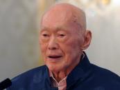 Singapore's first prime minister Lee Kuan Yew, pictured here on August 6, 2013, one of the towering figures of post-colonial Asian politics, died in hospital on March 23, 2014