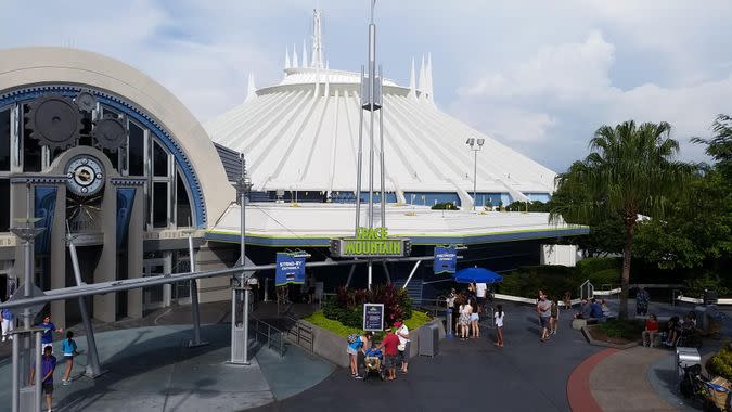 Space Mountain attraction at Walt Disney World
