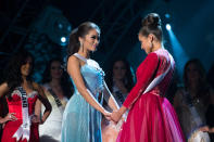 Miss Universe Philippines, Janine Tugonon, is declared first runner-up as, Miss USA, Olivia Culpo, is named the winner of the 2012 Miss Universe Competition. She will be crowned with the Diamond Nexus Labs crown at the close of the LIVE NBC Telecast of the 2012 Miss Universe Competition at PH Live in Las Vegas, Nevada on December 19, 2012. HO/Miss Universe Organization L.P., LLLP (Phtographer: Greg Harbaugh)