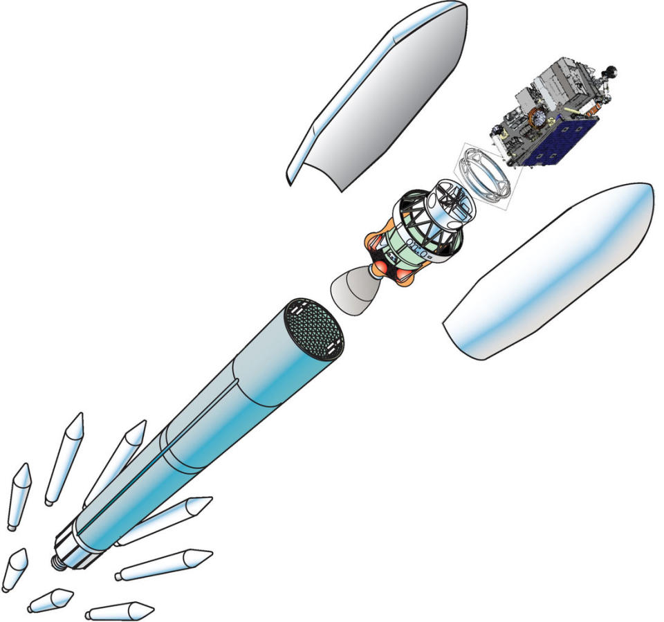 ULA's Delta II rocket used nine solid rocket boosters to help heft the JPSS-1 polar-orbiting weather satellite and five experimental cubesats into space. <cite>NOAA</cite>