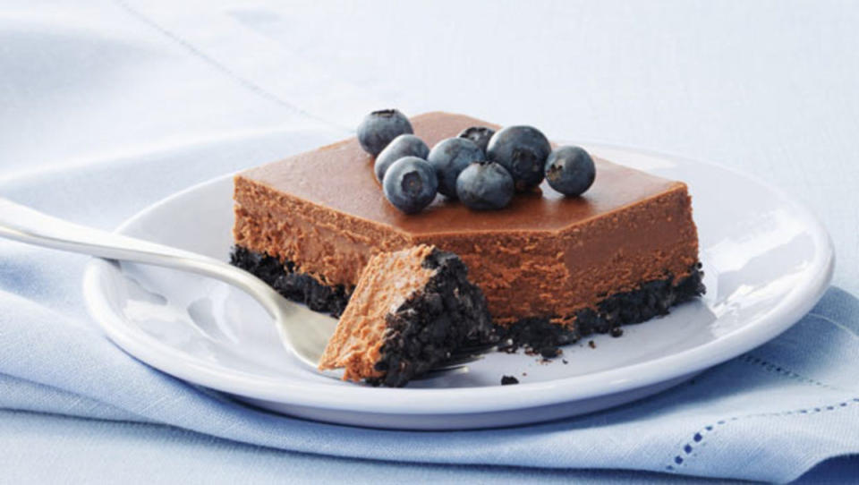 <p>Double duty is what chocolate does in this rich cheesecake. This version sports everyone's favorite ingredient both in the dense filling and in the delicately delicious crust.</p><p><strong>Get the recipe: <a href="https://parade.com/26919/courtesy/double-chocolate-cheesecake/" rel="nofollow noopener" target="_blank" data-ylk="slk:Double Chocolate Cheesecake;elm:context_link;itc:0;sec:content-canvas" class="link ">Double Chocolate Cheesecake </a></strong></p><p><strong>Related: <a href="https://www.yahoo.com/lifestyle/tasted-rated-10-cheesecake-factory-173000624.html" data-ylk="slk:10 Best Cheesecake Factory Cheesecake Flavors, Ranked;elm:context_link;itc:0;sec:content-canvas;outcm:mb_qualified_link;_E:mb_qualified_link;ct:story;" class="link  yahoo-link">10 Best Cheesecake Factory Cheesecake Flavors, Ranked</a></strong></p>