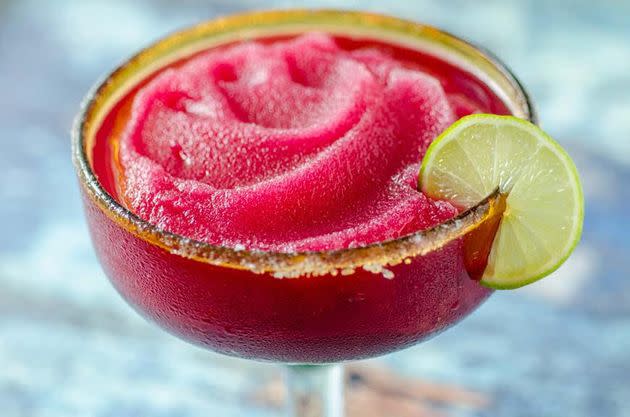 Dora Stone's Frozen Prickly Pear Margarita.