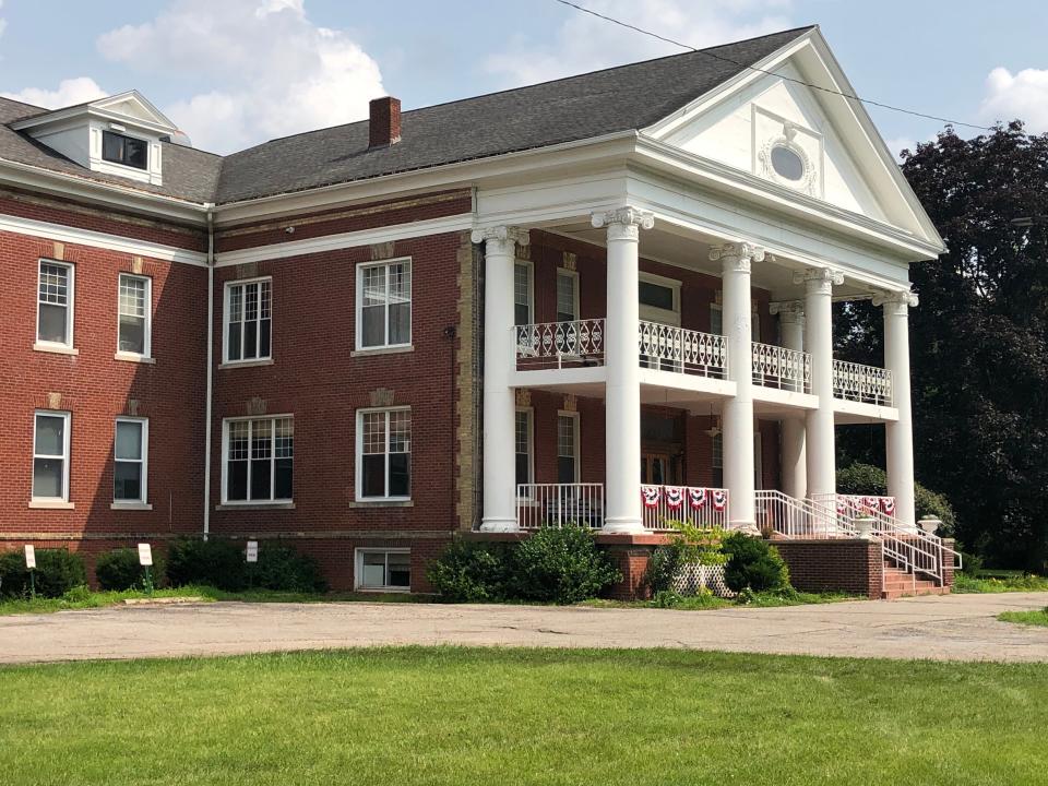 The front of the county home Portage Manor in South Bend is seen Aug. 1, 2023, the day after it closed.