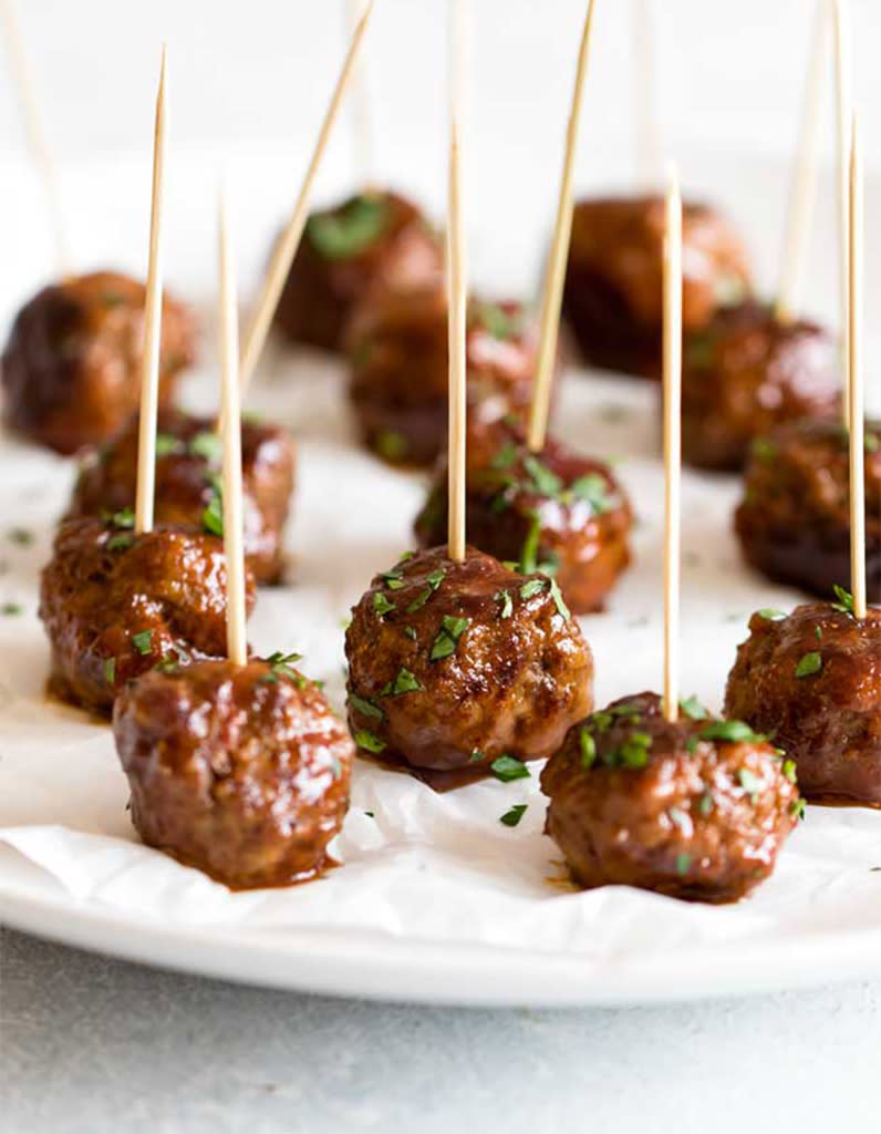 Boulettes de boeuf et sauce sucrée épicée