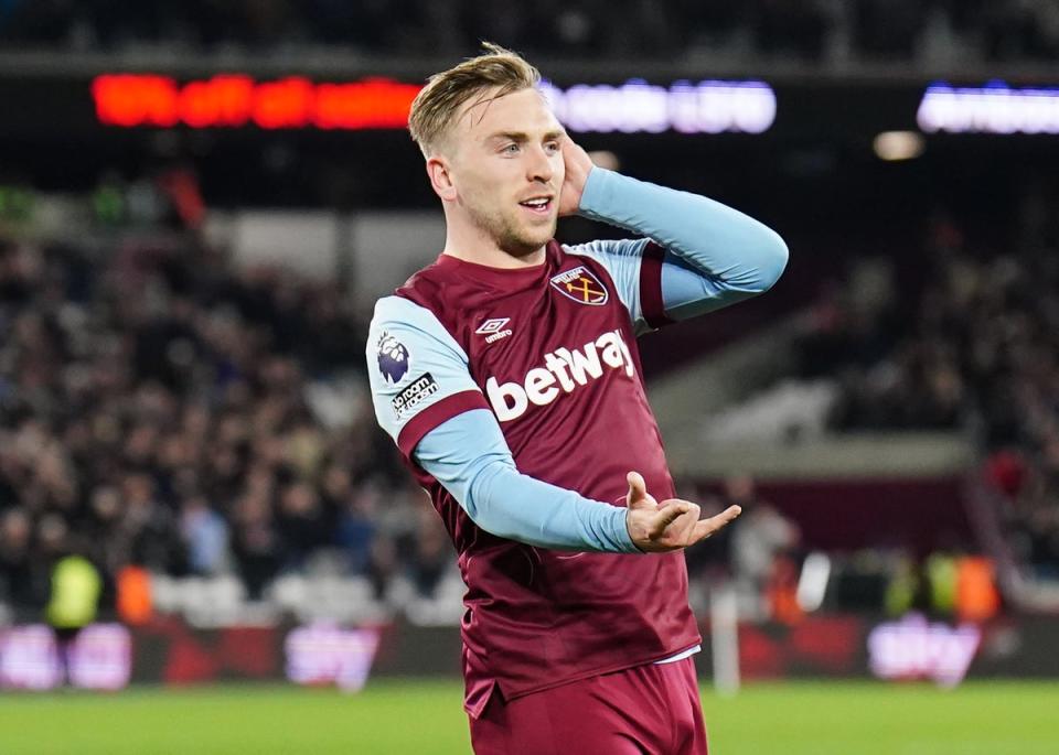 Jarrod Bowen is relishing his role as West Ham’s new talisman (Zac Goodwin/PA Wire)