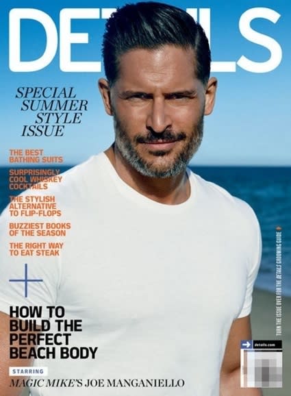 Joe Manganiello has <em>got it</em> everybody. The 38-year-old idealized human form who is engaged to 42-year-old Sofia Vergara, and starring in the upcoming sequel <em>Magic Mike XX</em>L alongside Channing Tatum, covers the Special Summer Style Issue of <em>Details Magazine</em>, where he talks about not really mind being seen as eye candy. . <strong>PHOTOS: Let's Count All the Abs on the New 'Magic Mike XXL' Poster </strong> "Why would I?" Joe tells Details. "I don't think men care why women like them, as long as they do. That's the point of the nerd in high school who makes it big. You work that hard for a reason. You want to have access to the dating pool.” <strong>Pictured: The last human couple there ever needs to be.</strong> <strong>PHOTOS: Hollywood's Sexiest Shirtless Men! </strong> "No one pointed a gun at my head and said I had to look a certain way," says Joe of bulking up for his <em>True Blood</em> role. "I was hired for how I looked then, and I could have stayed that way, but why wouldn't I want to come in the best shape of my life?" <strong>WATCH: Sofia & Joe, Plus All the Celeb Weddings We Can't Wait For! </strong> He's just GOT. IT. And he knows it. He gave himself as a Mother's Day gift. He's with a star who's got a star. <strong>WATCH: Sofia Vergara's Sweet Dance with Joe Manganiello </strong> Channing Tatum can't even stop gushing about his dance moves. <strong>WATCH: No Seriously, Channing Tatum is All About Joe Manganiello's Moves </strong> Congrats, Joe. You've got it. You just do. Watch below for why Sofia Vergara wants kids with Joe Manganiello and wants them now.