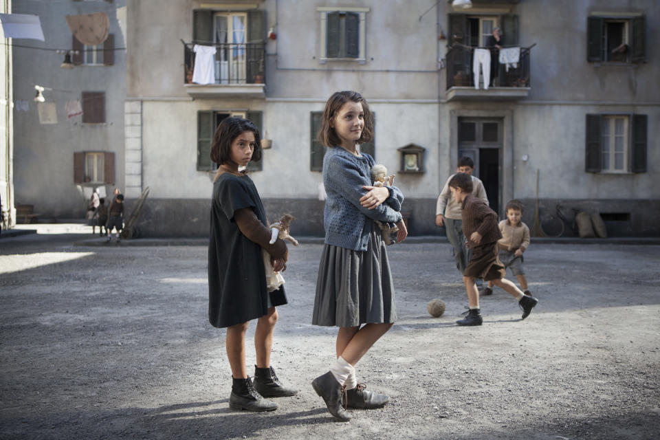 Ludovica Nasti as young Lila and Elisa Del Genio as young Elena. (Photo: Eduardo Castaldo / HBO)