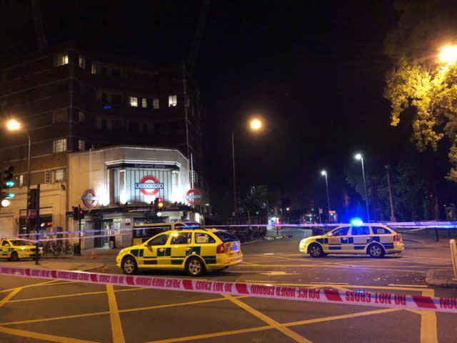 The scene was cordoned off after the attack (David Wilcock/PA)