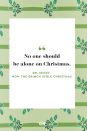 <p>No one should be alone on Christmas.</p>