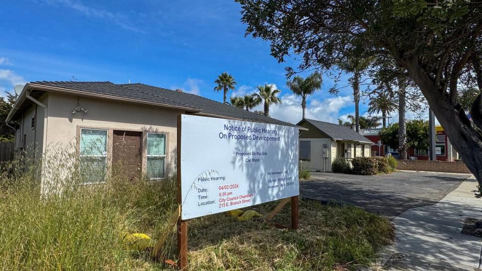 Ryan Talley and Cebulla Associates proposed building an automated car wash in Arroyo Grande on East Grand Avenue April 2, 2024. The car wash would wash around 250 cars each day.