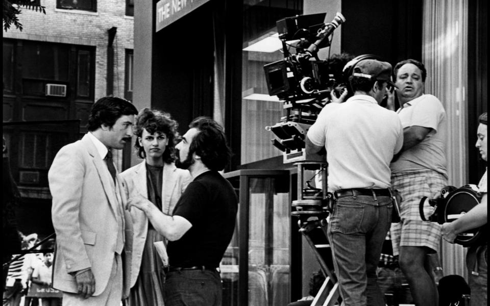 Scorsese, De Niro and Bernhard filming The King of Comedy - Alamy