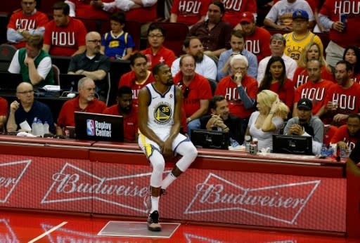 Kevin Durant sparked a fightback from the Golden State Warriors in a 119-106 win over Houston in game one of the Western Conference Finals