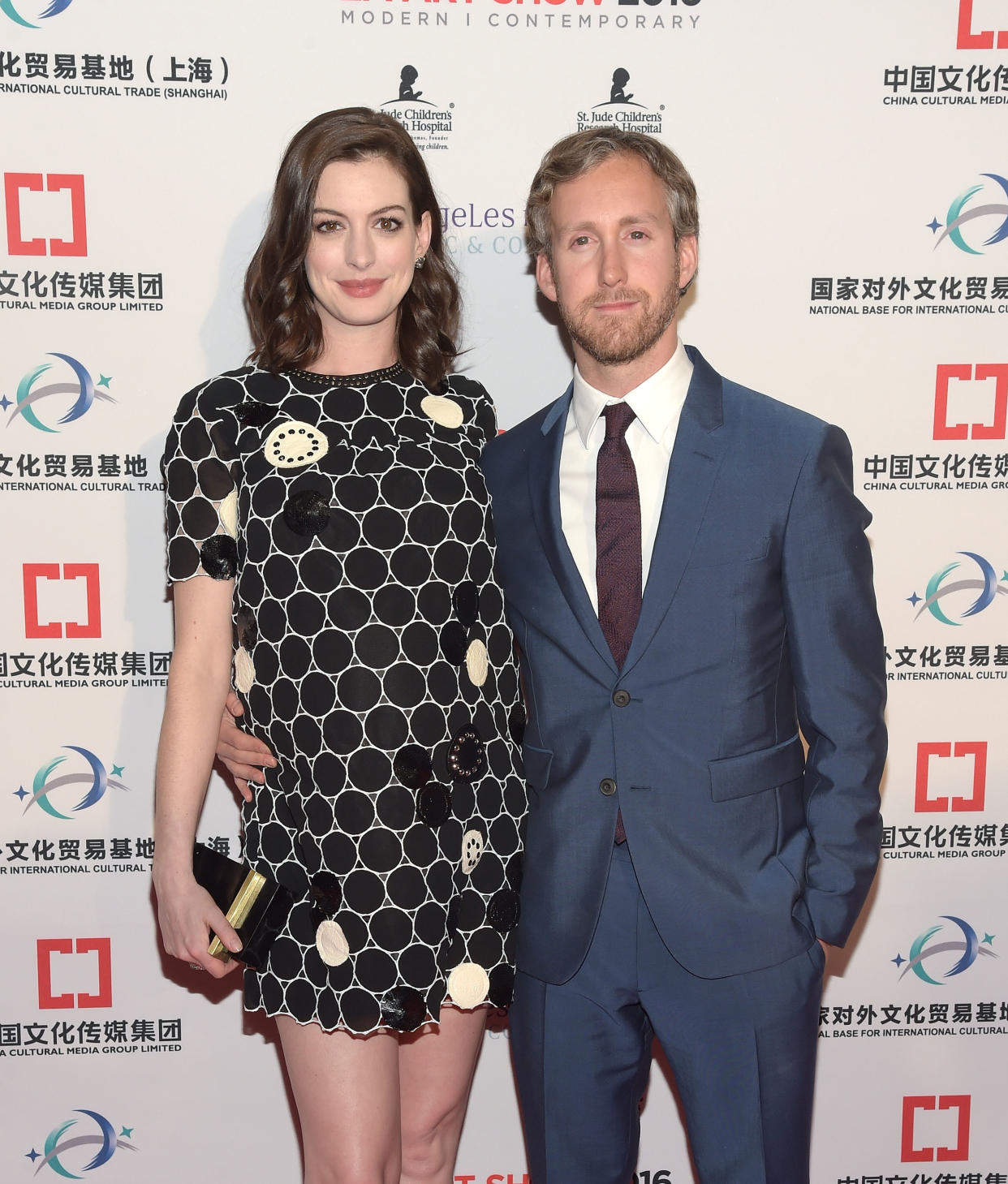 Anne Hathaway and husband Adam Shulman are expecting their second child. Photo: Getty Images