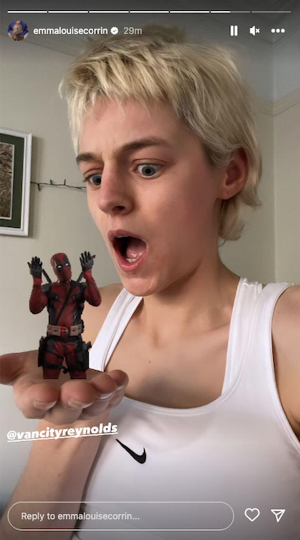 Emma Corrin reveals she's been cast in Deadpool 3