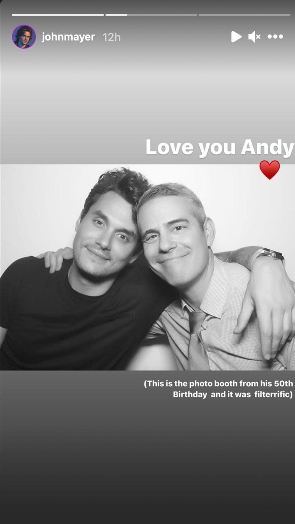 John Mayer and Andy cohen