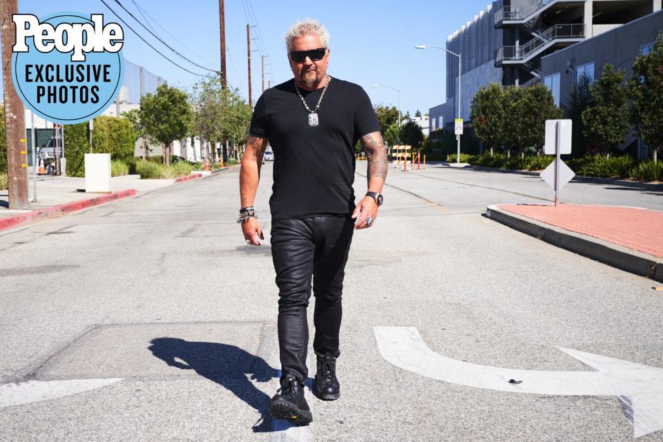 Guy Fieri photographed exclusively for People at Smashbox Studios in Culver City, CA, on 8/29/22. Photographer: Matthew Salacuse Groomer: Adriana Sanchez-Macarty  Stylist: Jessica Vohs On-Set Stylist: Heidi Meek/The Wall Group