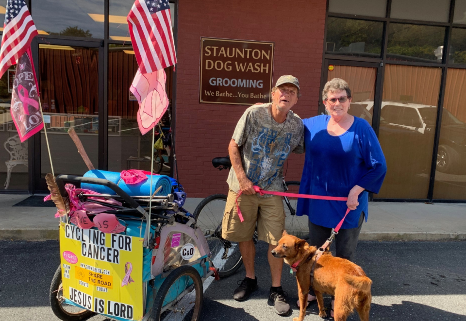 Pat from Staunton Dog Wash helped wash Diva. Source: Staunton Police Department