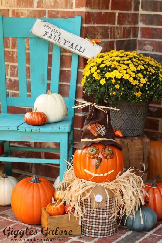 11) Fall Pumpkin Scarecrow