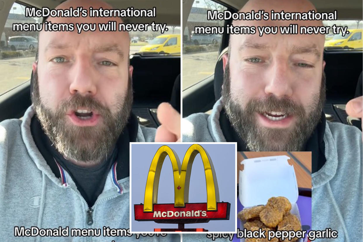 Chef Mike Haracz, known as @chefmikeharacz on TikTok, revealed McDonald's menu items Americans will never get the chance to order in the US.