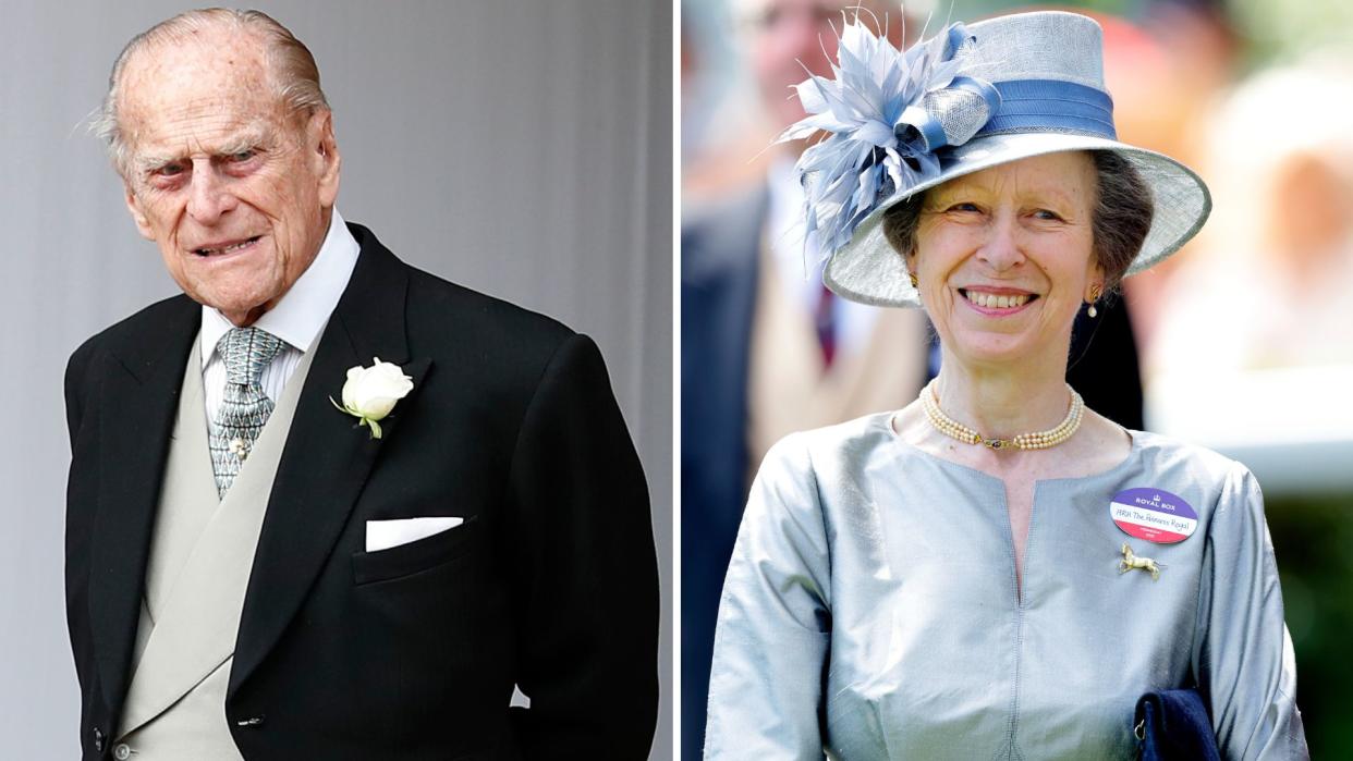  Prince Philip’s royal tradition continued by Princess Anne with her kids revealed. Seen here are Prince Philip and Princess Anne at different occasions. 