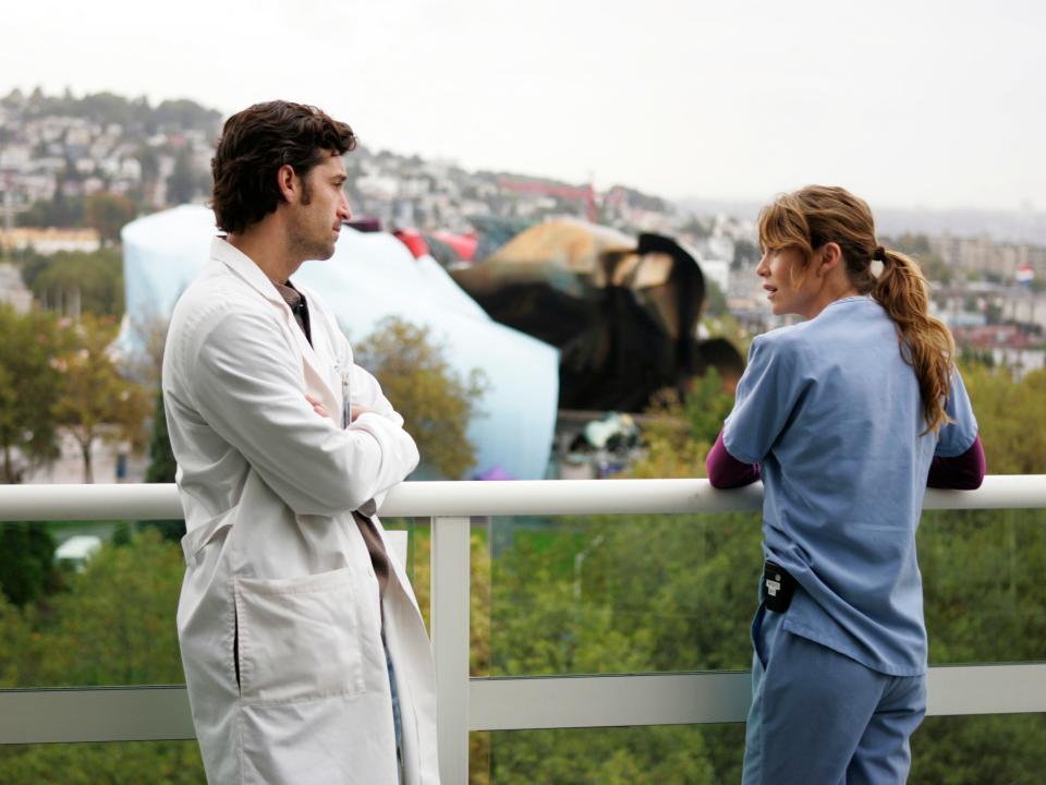 Patrick Dempsey and Ellen Pompeo.