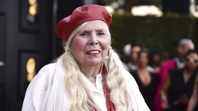 Joni Mitchell is pictured.