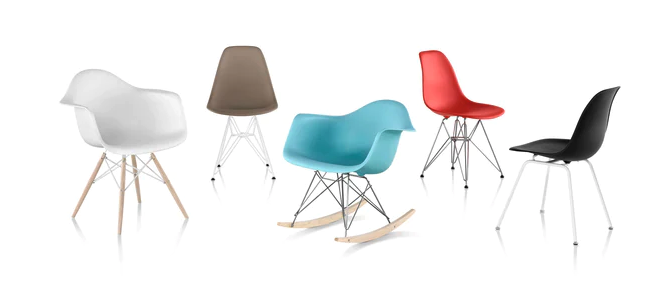 This trend was popularized by the Herman Miller Eames Molded Plastic Side Chair, and it's one of the most offensive trends on this list. Not only are these chairs ugly (in my opinion), but they also wage active war on the spines and lower backs of the world (allegedly). And if protecting your spine doesn't matter to you, congrats on being 22.Even the highest quality versions of these chairs look exceedingly cheap, and they harken back to a period in interior design history when the general vibe seemed to be 