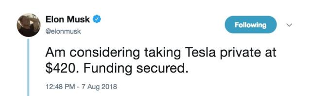 Urban Dictionary trolls Musk with the definition of 'funding secured