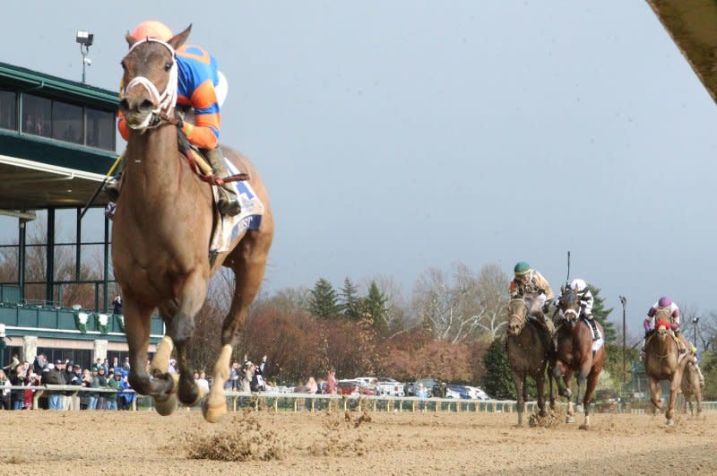 Nest, shown winning the 2022 Ashland Stakes at Keeneland, is among the favorites for Sunday's Grade I Spinster Stakes at the same track. Photo courtesy of Keeneland