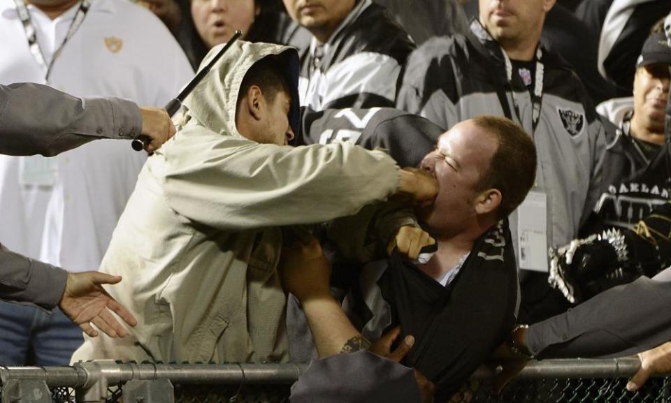 NFL fans fight