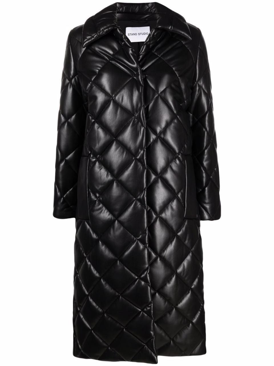 Dorothea Diamond-Quilted Coat