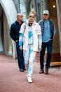 <p>As further proof that there's nothing she can't pull off, Gigi just stepped out in a full, head-to-toe tie dye outfit. She wore a <a href="https://go.redirectingat.com?id=74968X1596630&url=https%3A%2F%2Fwww.bandier.com%2Fraglan-hoodie-3&sref=https%3A%2F%2Fwww.seventeen.com%2Ffashion%2Fceleb-fashion%2Fg3011%2Fgigi-hadid-street-style%2F" rel="nofollow noopener" target="_blank" data-ylk="slk:blue-splotched hoodie;elm:context_link;itc:0;sec:content-canvas" class="link ">blue-splotched hoodie</a> with <a href="https://go.redirectingat.com?id=74968X1596630&url=https%3A%2F%2Fwww.bandier.com%2Fclassic-sweatpant-6&sref=https%3A%2F%2Fwww.seventeen.com%2Ffashion%2Fceleb-fashion%2Fg3011%2Fgigi-hadid-street-style%2F" rel="nofollow noopener" target="_blank" data-ylk="slk:matching joggers;elm:context_link;itc:0;sec:content-canvas" class="link ">matching joggers</a>, then added a button-up shirt and <a href="https://go.redirectingat.com?id=74968X1596630&url=https%3A%2F%2Fwww.reebok.com%2Fus&sref=https%3A%2F%2Fwww.seventeen.com%2Ffashion%2Fceleb-fashion%2Fg3011%2Fgigi-hadid-street-style%2F" rel="nofollow noopener" target="_blank" data-ylk="slk:Reeboks;elm:context_link;itc:0;sec:content-canvas" class="link ">Reeboks</a>.</p>