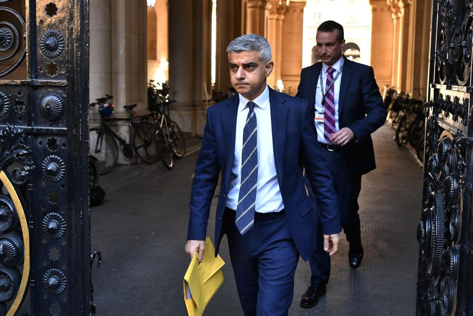 Sadiq Khan is considering new restrictions for London (Getty Images)