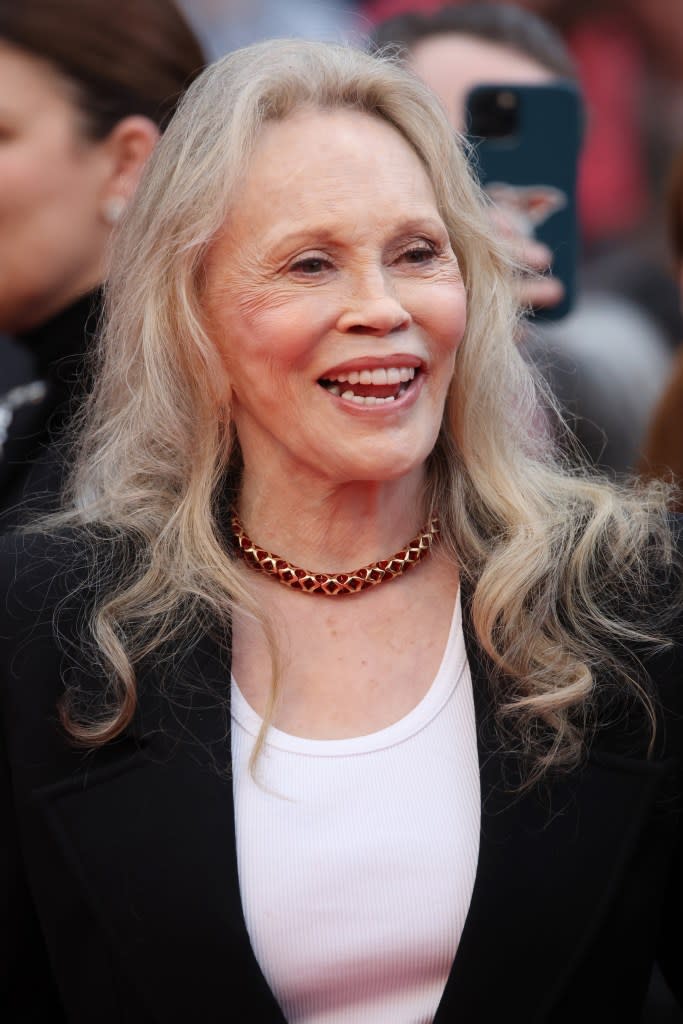 Faye Dunaway at the “Furiosa: A Mad Max Saga” premiere at Cannes Film Festival on May 15, 2024. WireImage