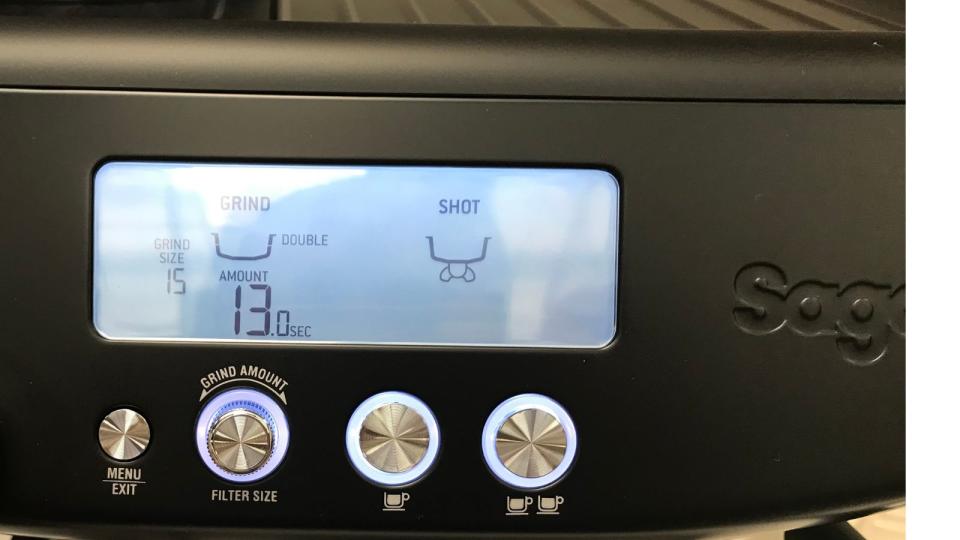 Breville Barista Pro control pannel