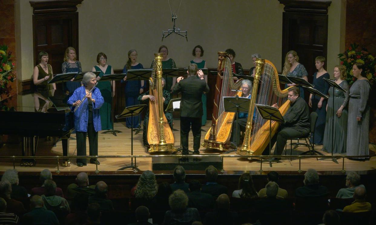 <span>The Nash Ensemble, joined by the BBC Singers, performs Harrison Birtwistle's The Moth Requiem at Wigmore Hall, London, on 26 March 2024.</span><span>Photograph: The Wigmore Hall Trust, 2024</span>