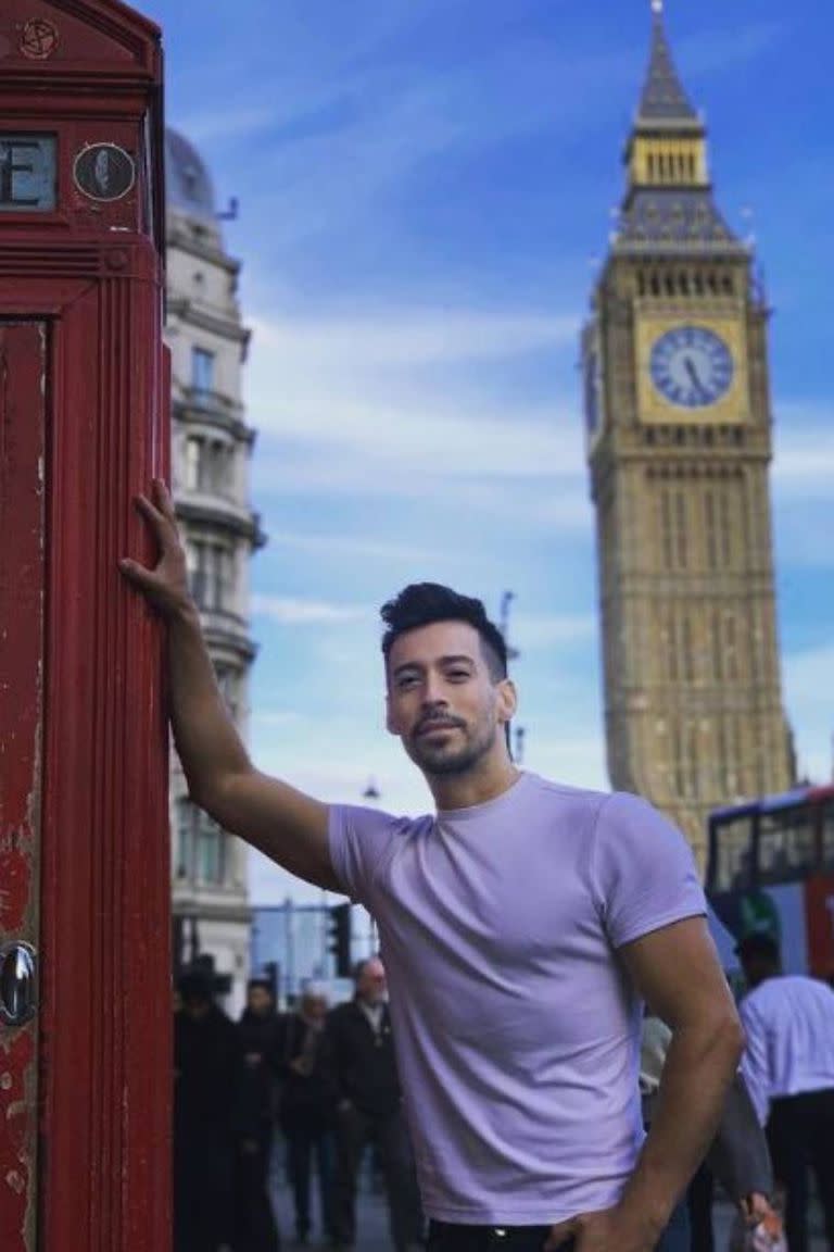 Jorgito Moliniers publicó en su cuenta de Instagram postales típicas de la capital de Inglaterra