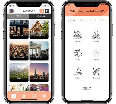 The app Amica aims to connect solo female travellers - Amica