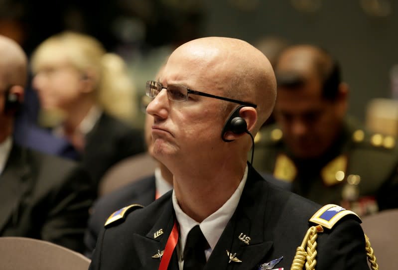 U.S. military delegate David Menser attends the Xiangshan Forum in Beijing