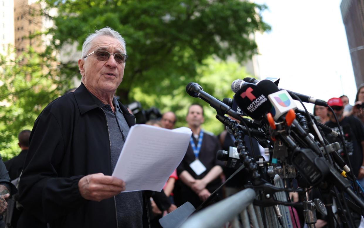 Robert De Niro condemned Trump