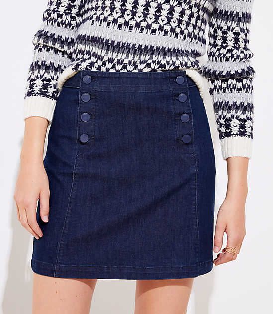 9) Denim Sailor Skirt