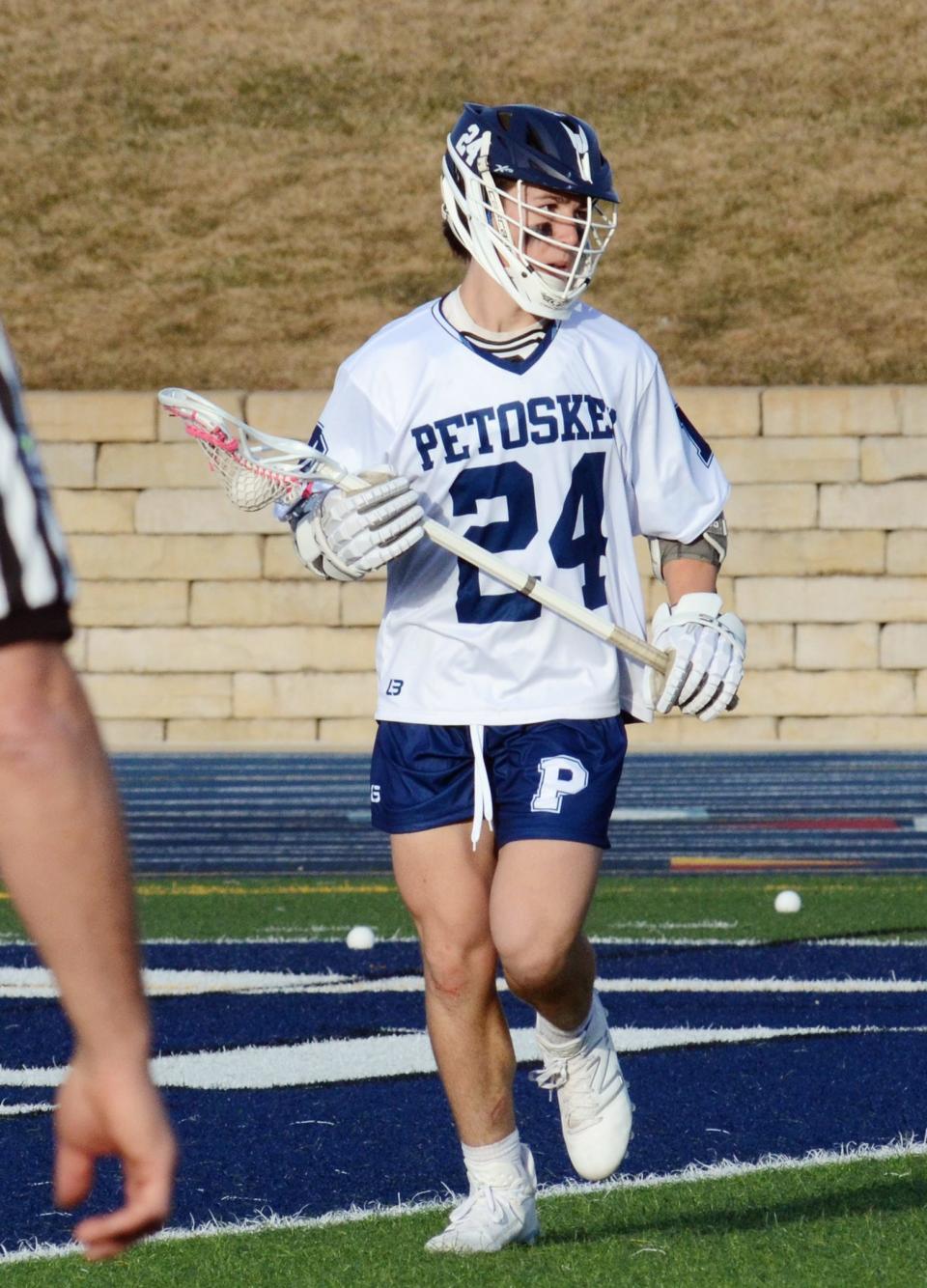 Charlie Thomas is off to a big start for the Petoskey lacrosse team, with 12 goals over the weekend to his credit.