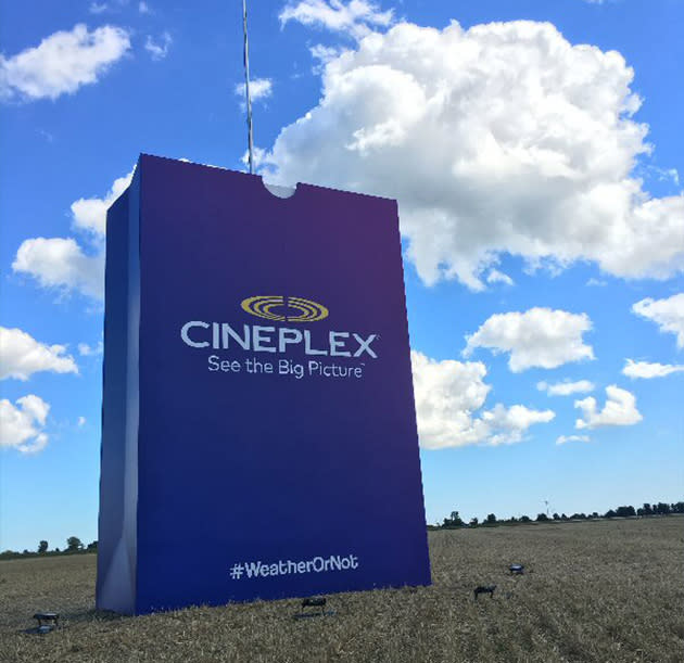 Cineplex's Lightning Popcorn experiment located in Windsor, Ontario