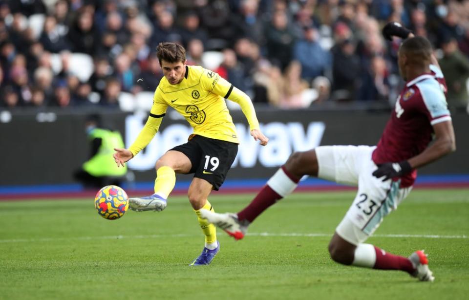 Mason Mount scores a beautiful volley (Reuters)