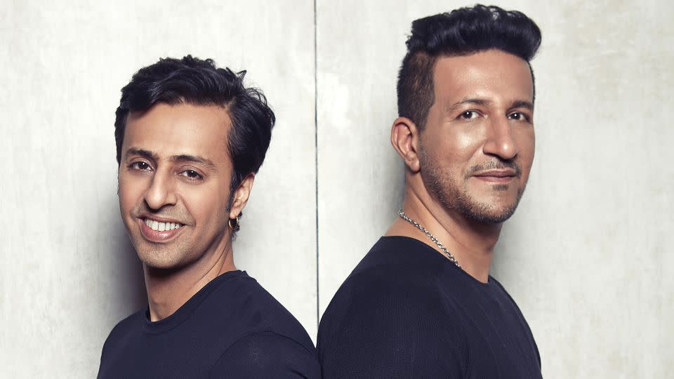 Brothers Salim (left) and Sulaiman Merchant make up the musical composer-duo Salim-Sulaiman. The Mumbai pair regularly work in Australia.  - Salim Merchant