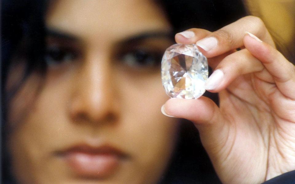 Der Diamant hat eine „karierte Geschichte“ – STR/AFP